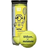 Wilson Tennisbälle Minions Stage 1, 3 Stück, Gelb/Grün, WR8202501001