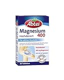 Abtei Magnesium 400 - Magnesiumtabletten hochdosiert - Tabletten zur...