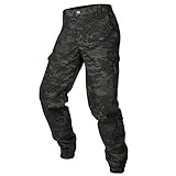 CARWORNIC Herren Camouflage Hose Cargohose Taktische Hose Für Herren...