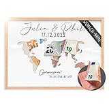 Premium Personalisiert - Geldgeschenke Hochzeit - Hochzeitsgeschenk Geld -...