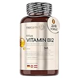 Vitamin B12 Tabletten - Für Nervenfunktion, Energiestoffwechsel,...