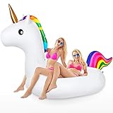 Jojoin Super Größe Einhorn Luftmatratze, 240×110×150cm Aufblasbares...
