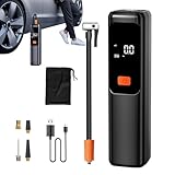 Autoreifenpumpe - Kompakter Reifenkompressor mit Manometer,Elektrofahrzeug...