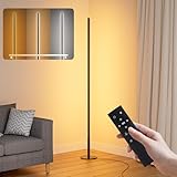 Stehlampe Wohnzimmer Dimmbar, 146cm Standleuchte mit Fernbedienung,...