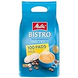 Melitta Café Bistro Röstkaffee in Kaffee-Pads, 100 Pads, Kaffeepads für...