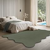 the carpet Lina Shape Scallop Teppich, Kunstfell, Flauschiger Teppich,...