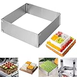 Backrahmen Rechteckig Verstellbar Tortenring Eckig - Backform Eckig...