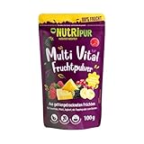 NutriPur Multi Vital Fruchtpulver: 100g Fruchtpulver gefriergetrocknet –...