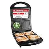 Emerio XXL Sandwich Toaster TEST GUT für alle Toastgrößen geeignet 4x...