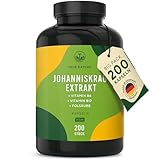 Johanniskraut Kapseln hochdosiert - 200 Kapseln mit Vit. B6 (trägt zu...