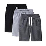 Generisch 3er Pack Kurze Hosen Herren Shorts Sommer Sporthose mit...