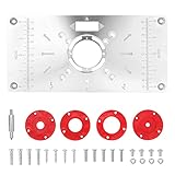 LumenTY Router-Tischplatte Router Platte Oberfräse 235 mm x 120 mm...