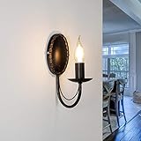 Wandlampe Innen Metall Braun Antik Wohnzimmer Schlafzimmer H:25 E14 max. 60...