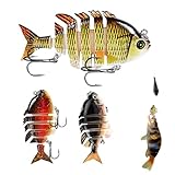 Lunaobrik LOS DE LA BABERS Swimbait mit mehreren Gelenken, 3-teiliges...