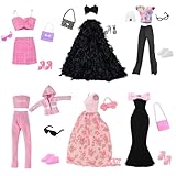 20 Stück Puppen Kleidung und Zubehör, Enthält 3 Abendkleider 2 Sets von...