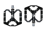 New Mountain Non-Slip Bike Pedals Platform Bicycle Flat Alloy Pedals 9/16 3...