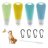 HMCEY 4 PCS Reiseflaschen zum Befüllen 90 ML,Shampoo Reiseflasche...