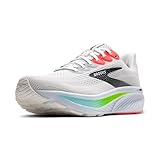Brooks Herren Ghost 17 Laufschuh, White/Pink Clay/Gecko, 46 EU