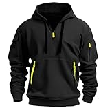 Warehouse Deal, Sweatjacke Herren Oversized Solid Sport Sweatjacke Herren...