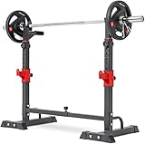 Hop-Sport verstellbare Hantelablage für Langhantel HS-1004L – Squat Rack...