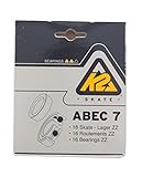 K2 ABEC 7 Kugellager 16er-Pack Silver