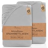 NatureMark Mikrofaser SPANNBETTLAKEN 2er Pack zum Sparpreis! viele Größen...