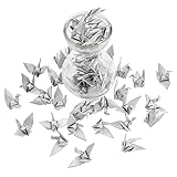 WANDIC Origami-Papierkraniche, handgefertigt, gefaltet,...