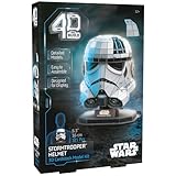 4D Build, Star Wars Helm Stormtrooper 3D Faltfigur mit Untersetzer,...
