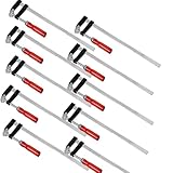 BODYGAD 10 Sätze Schraubzwingen, 50 * 300mm Schraubzwingen Set...