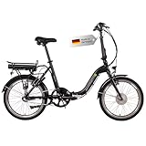 SAXONETTE E Bike Klapprad 20 Zoll mit Rücktrittbremse und nabenschaltung,...