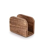 Samhita Burning Finish Serviettenhalter aus Mangoholz für Küche,...