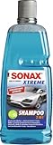 SONAX XTREME Shampoo 2 in 1 (1 Liter) Autoshampoo Konzentrat ohne Abledern...