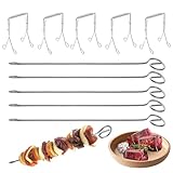 5 Stück Rouladenklammern Edelstahl + 5 Stück 20 cm Rouladennadeln,...