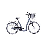 HAWK City Comfort Deluxe Plus Special inkl. Korb I Damenfahrrad 26 Zoll I...