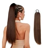 1 Stück Zopf Extension Ponytail Extension Echthaar Zopf 60 Cm Lang,Zopf...
