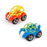 Bright Starts, Oball, Spielzeugauto mit Rassel, Motorikspielzeug für Babys...