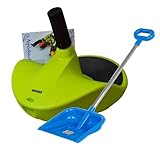 Alpengaudi Zipfelbob Rodel Bob Schlitten mit Handgriff bis 100 kg (Grün)