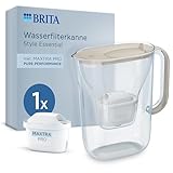 BRITA Wasserfilter Kanne Style Essential sand (2,4l) inkl. 1x MAXTRA PRO...