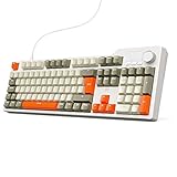 nacodex AJAZZ AK35I V3 Kabelgebundene Mechanische Tastatur, 104 Tasten...