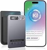 KI Digitales Diktiergerät mit Hülle, Echtzeit-Transkription &...