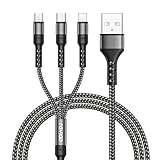 RAVIAD Multi USB Kabel, Universal Ladekabel [1.2M] Nylon Schnell 3 in 1...