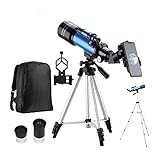 Teleskope für Astronomie für Erwachsene, Teleskop, 70 mm Öffnung, 400...