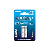 eneloop, AAA/Micro NI-MH Akku, 2er-Pack, Kapazität mit min. 800 mAh,...