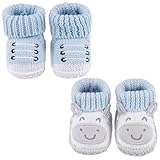 LACOFIA 2 Paare Neugeborene Gestrickt Babyschuhe Weiche Baby Jungen...