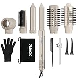 7MAGIC 6 in 1 Airstyler, Hairstyler, Lockenstab Auto-Wrap, Stylen Sie Beach...