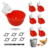 6pcs Automatischer Hühnertränker Spender, DIY Huhn Wasserbecher mit...