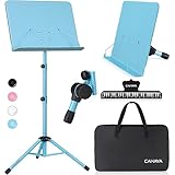 CAHAYA Metall Notenständer klappbar Höhenverstellbar Einstellbar...