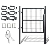 Eulenke H 100 x B 100cm Gartentor für Stabmattenzaun, Gartentür aus...
