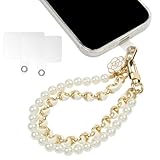 OFFCUP Handy-Armband, Handy Perlen Schlüsselband mit 2 Handy Patch,...