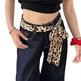 Csnbfiop Modischer Langer Schmaler Schal Mit Animal Print Zur Verwendung...